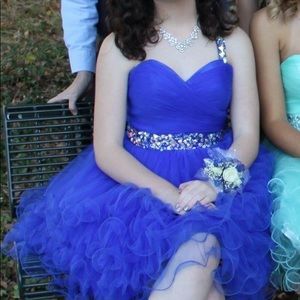 Royal Blue Homecoming Dress